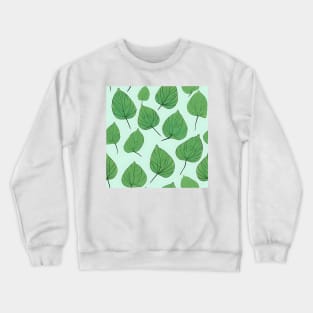 Green Leaves Pattern 1 Crewneck Sweatshirt